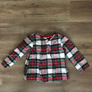 Carter’s plaid top & vest